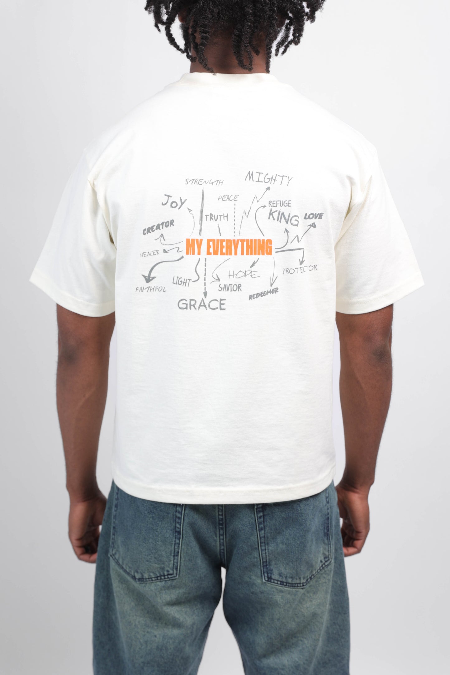 God Is My Everything OFF-WHITE Cropped Tee