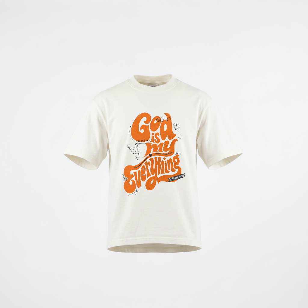 God Is My Everything OFF-WHITE Cropped Tee