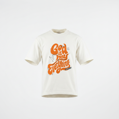 God Is My Everything OFF-WHITE Cropped Tee