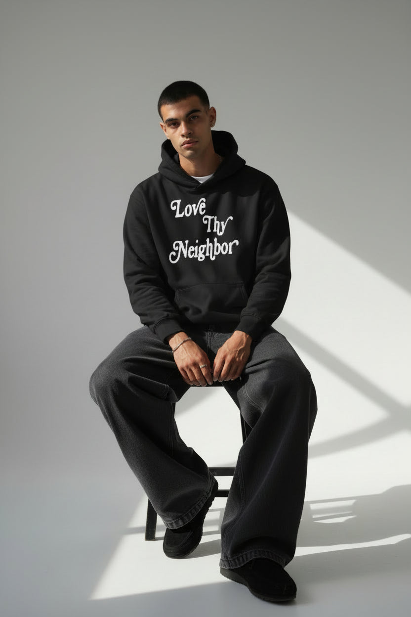 Love Thy Neighbor Heavyweight Hoodie